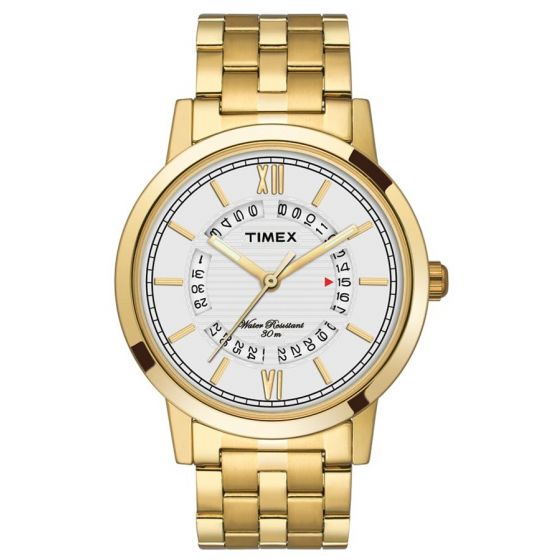 TIMEX ANALOG SILVER DIAL MEN'S WATCH TW000T125 - KRISHNA WATCH COMPANY