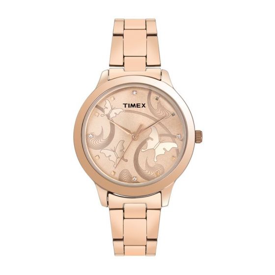 TIMEX FASHION ANALOG BROWN DIAL WOMEN'S WATCH TW000T610 - KRISHNA WATCH COMPANY