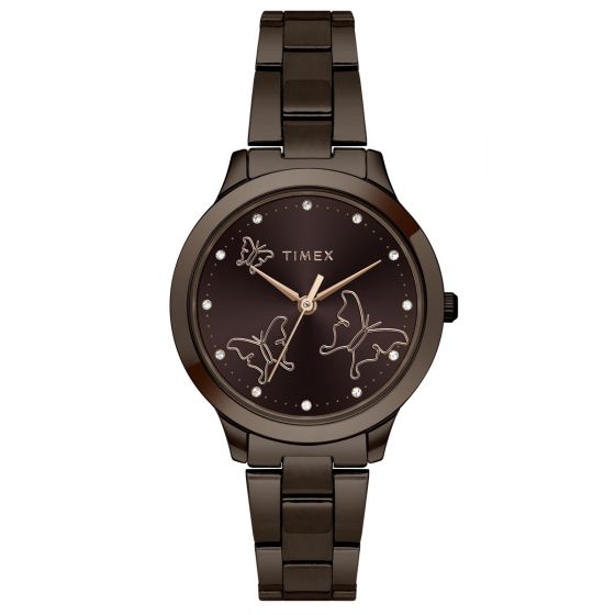 TIMEX ANALOG BROWN DIAL WOMEN'S WATCH-TW000T632 - KRISHNA WATCH COMPANY