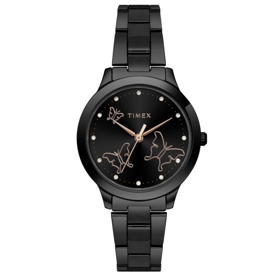 TIMEX ANALOG BLACK DIAL WOMEN'S WATCH-TW000T633 - KRISHNA WATCH COMPANY