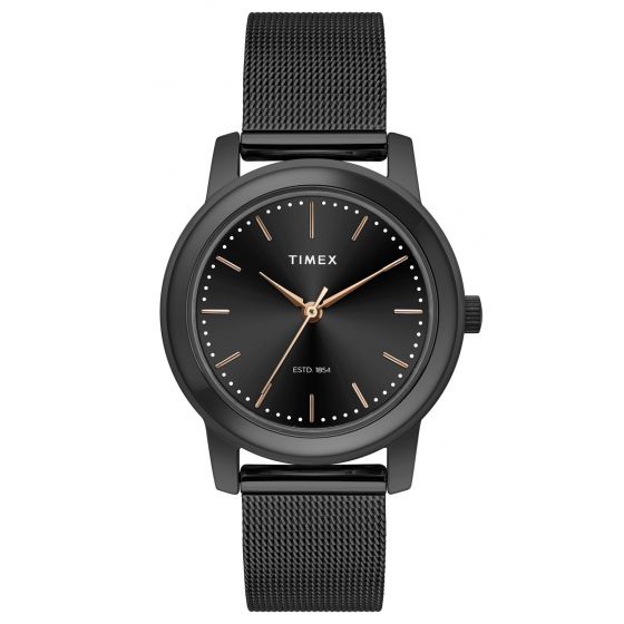 TIMEX ANALOG BLACK DIAL WOMEN'S WATCH TW000W114 - KRISHNA WATCH COMPANY