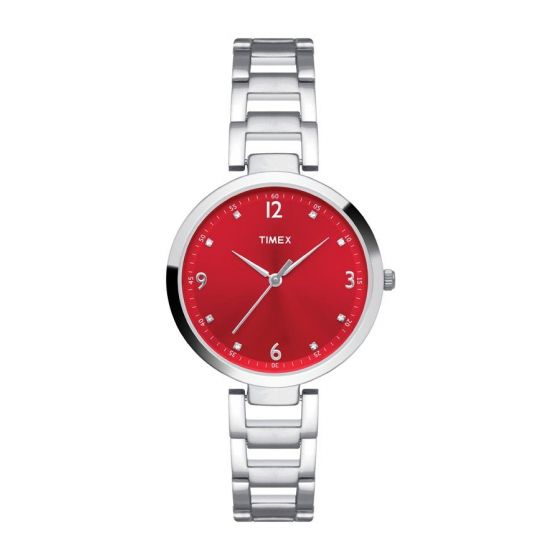 TIMEX FASHION ANALOG RED DIAL WOMEN'S WATCH TW000X203 - KRISHNA WATCH COMPANY
