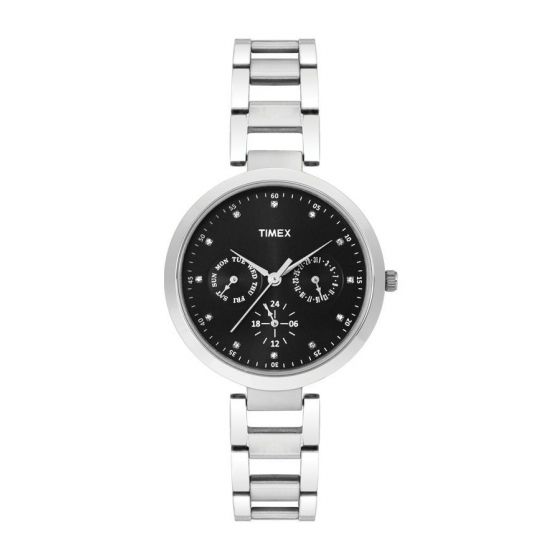TIMEX E-CLASS ANALOG BLACK DIAL WOMEN'S WATCH TW000X205 - KRISHNA WATCH COMPANY