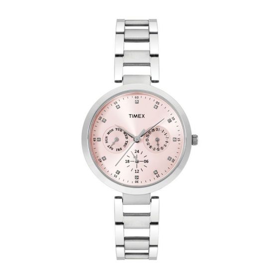 TIMEX E-CLASS ANALOG PINK DIAL WOMEN'S WATCH TW000X206 - KRISHNA WATCH COMPANY
