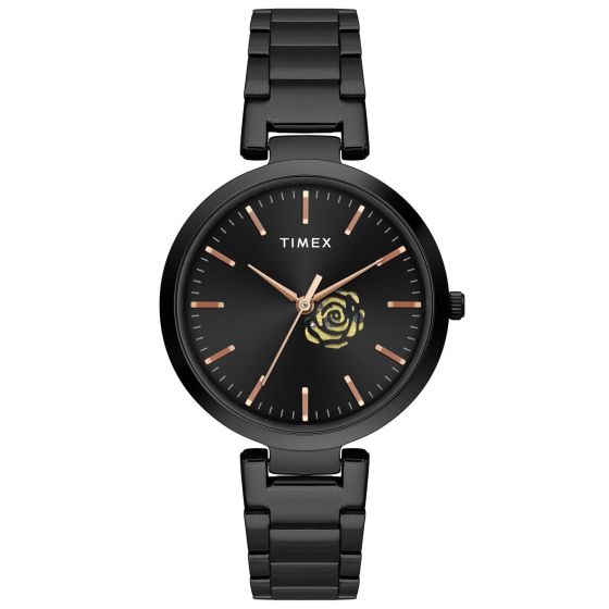 TIMEX ANALOG BLACK DIAL WOMEN'S WATCH-TW000X225 - KRISHNA WATCH COMPANY