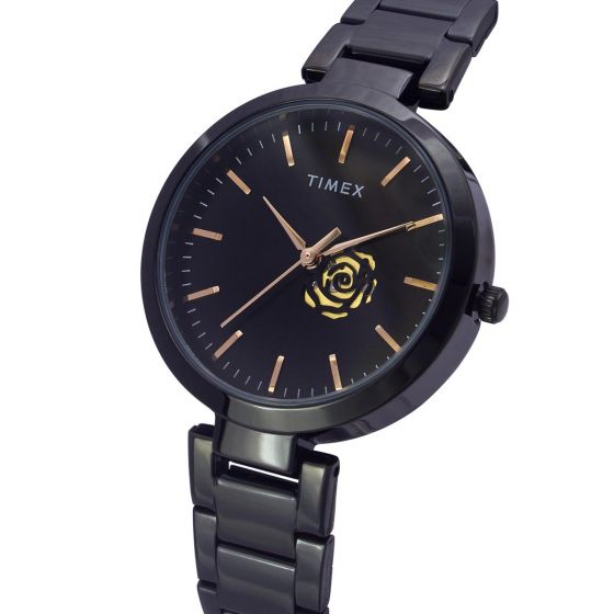 TIMEX ANALOG BLACK DIAL WOMEN'S WATCH-TW000X225 - KRISHNA WATCH COMPANY