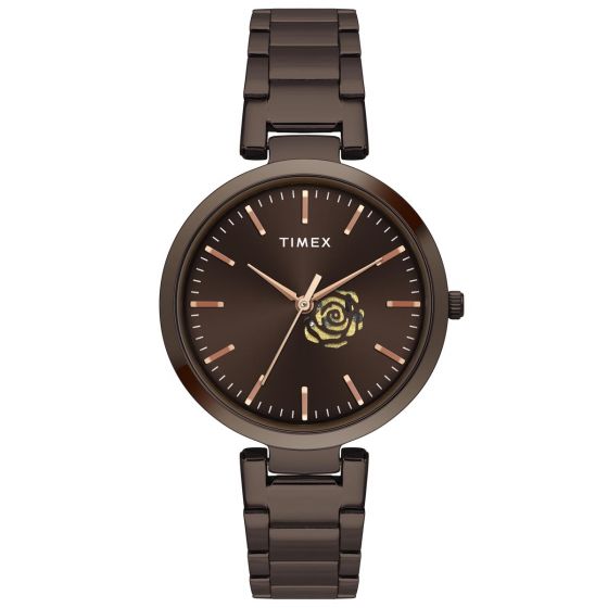 TIMEX ANALOG BROWN DIAL WOMEN'S WATCH-TW000X227 - KRISHNA WATCH COMPANY