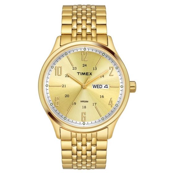 TIMEX ANALOG CHAMPAGNE DIAL MEN'S WATCH TW0TG6503 - KRISHNA WATCH COMPANY