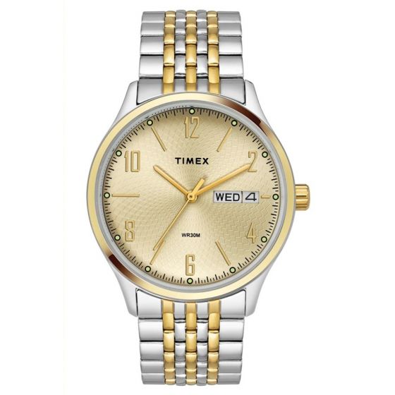 TIMEX ANALOG CHAMPAGNE DIAL MEN'S WATCH-TW0TG6508 - KRISHNA WATCH COMPANY