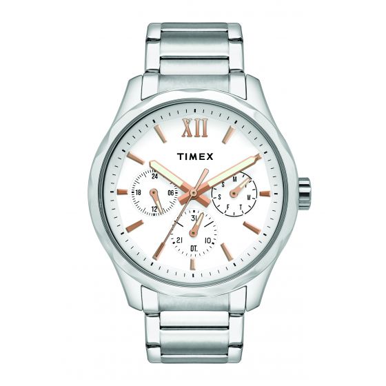 TIMEX ANALOG WHITE DIAL MEN'S WATCH-TW0TG7602 - KRISHNA WATCH COMPANY