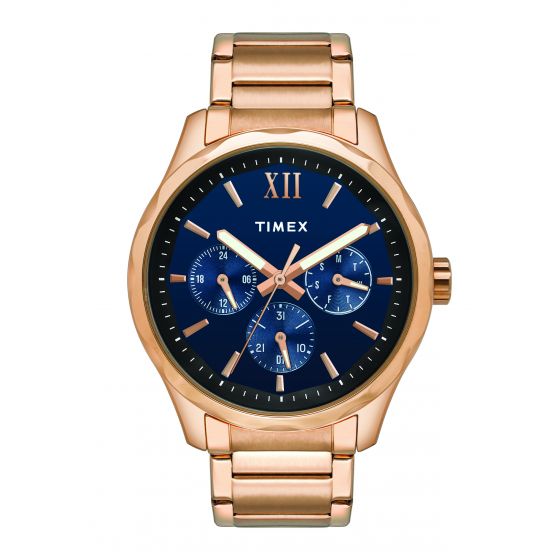 TIMEX ANALOG BLUE DIAL MEN'S WATCH - TW0TG7606 - KRISHNA WATCH COMPANY
