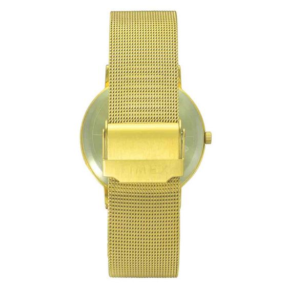 TIMEX MODERN GOLD PLATED WATCH WITH MESH BRACELET-TW0TG8010 - KRISHNA WATCH COMPANY