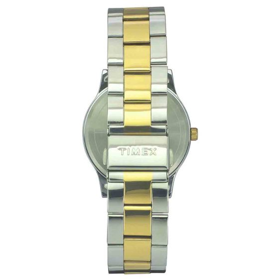 TIMEX SLEEK SILVER DIAL WATCH WITH TWO-TONE BRACELET -TW0TG8302 - KRISHNA WATCH COMPANY