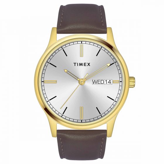 TIMEX CLASSICS COLLECTION PREMIUM QUALITY MEN'S ANALOG COLOURED QUARTZ WATCH, ROUND DIAL WITH 42MM CASE WIDTH - TW0TG8311 - KRISHNA WATCH COMPANY