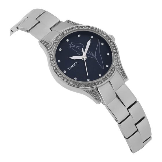 TIMEX EMPERA WOMEN'S BLUE DIAL ROUND CASE 3 HANDS FUNCTION WATCH -TW0TL9500 - KRISHNA WATCH COMPANY