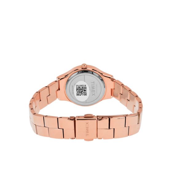 TIMEX EMPERA WOMEN'S ROSE GOLD DIAL ROUND CASE 3 HANDS FUNCTION WATCH -TW0TL9503 - KRISHNA WATCH COMPANY