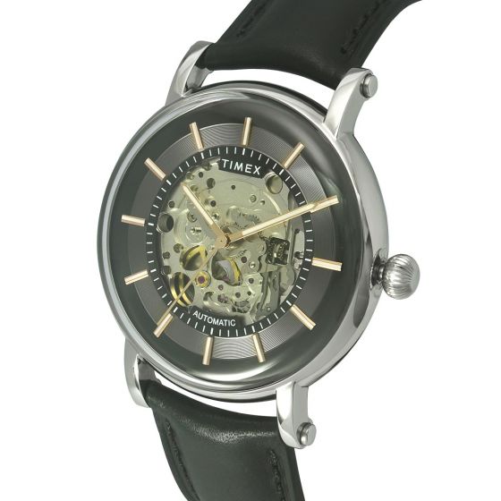 TIMEX E CLASS MEN'S BLACK DIAL WATCH - TWEG16716 - KRISHNA WATCH COMPANY