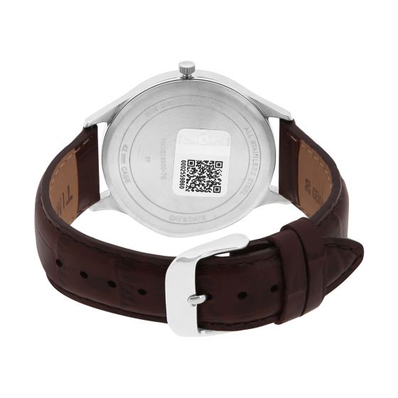 TIMEX FASHION MEN'S SILVER DIAL ROUND CASE DAY DATE FUNCTION WATCH -TWEG16900 - KRISHNA WATCH COMPANY