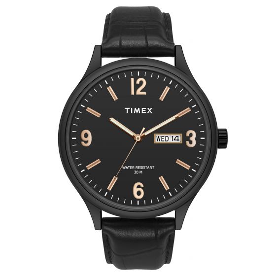 TIMEX ANALOG BLACK DIAL MEN'S WATCH-TWEG18403 - KRISHNA WATCH COMPANY