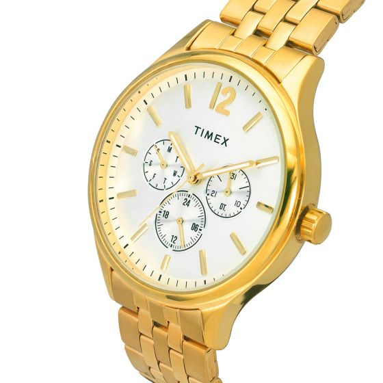 TIMEX ANALOG SILVER DIAL MEN WATCH-TWEG18414 - KRISHNA WATCH COMPANY