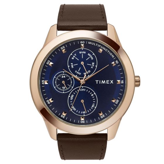 TIMEX ANALOG BLUE DIAL MEN'S WATCH-TWEG18504 - KRISHNA WATCH COMPANY