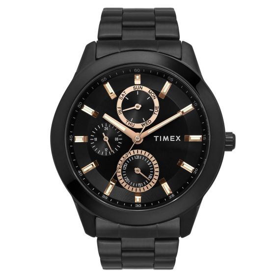 TIMEX ANALOG BLACK DIAL MEN'S WATCH-TWEG18508 - KRISHNA WATCH COMPANY
