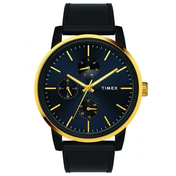 TIMEX FUSION MULTIFUNCTION ANALOG BLUE DIAL MEN'S WATCH-TWEG18902 - KRISHNA WATCH COMPANY