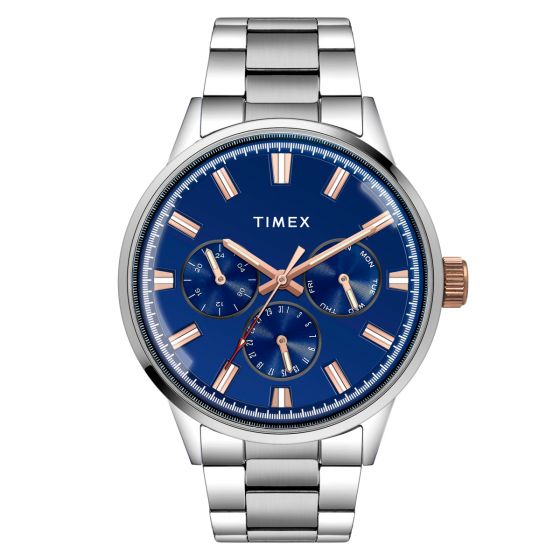 TIMEX ANALOG BLUE DIAL MEN'S WATCH - TWEG19909 - KRISHNA WATCH COMPANY