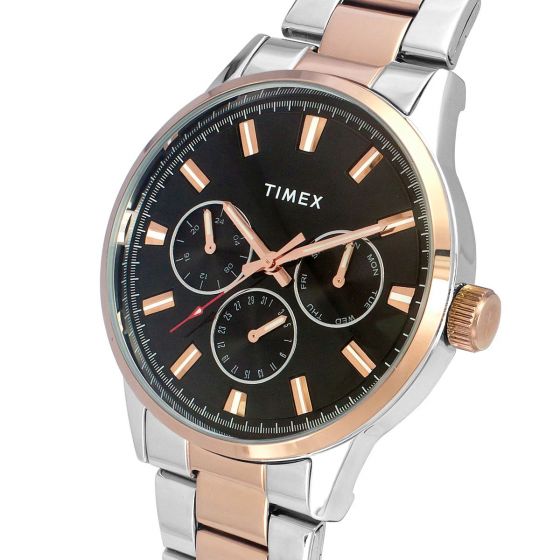 TIMEX FASHION MEN'S BLACK DIAL WATCH - TWEG19910 - KRISHNA WATCH COMPANY