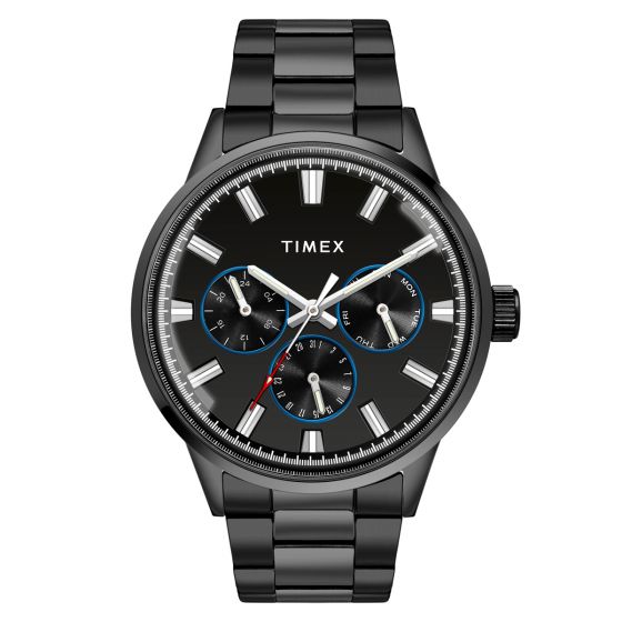 TIMEX FASHION MEN'S BLACK DIAL MULTIFUNCTION FUNCTION WATCH - TWEG19911 - KRISHNA WATCH COMPANY