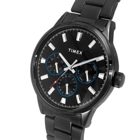 TIMEX FASHION MEN'S BLACK DIAL MULTIFUNCTION FUNCTION WATCH - TWEG19911 - KRISHNA WATCH COMPANY