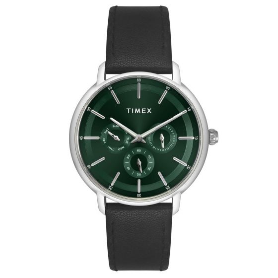 TIMEX ANALOG GREEN DIAL MEN'S WATCH - TWEG22000 - KRISHNA WATCH COMPANY