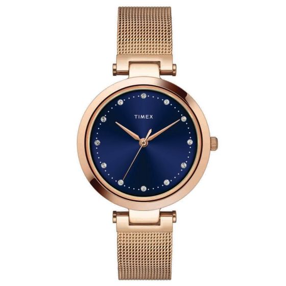 Timex Premium Blue DiaL Watch - TWEL11824 - KRISHNA WATCH COMPANY
