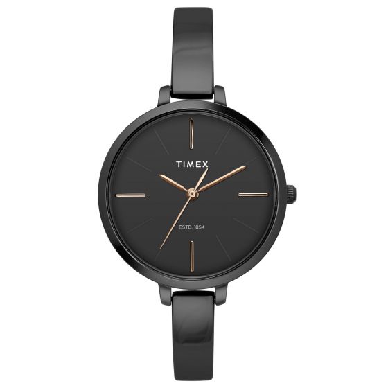 TIMEX ANALOG BLACK DIAL WOMEN'S WATCH-TWEL12815 - KRISHNA WATCH COMPANY
