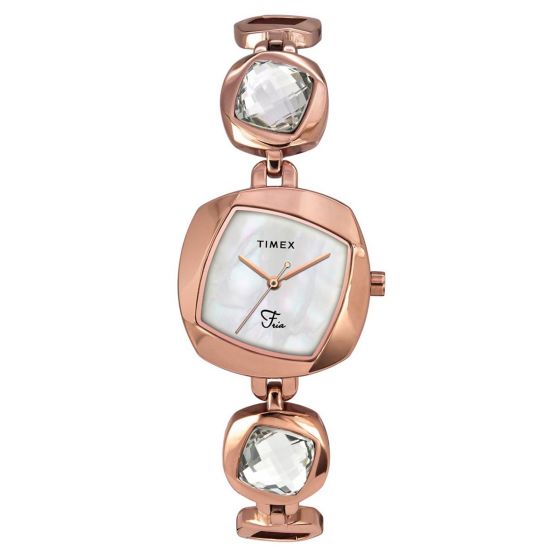 TIMEX FRIA ANALOG OFF WHITE DIAL WOMEN'S WATCH-TWEL15000 - KRISHNA WATCH COMPANY