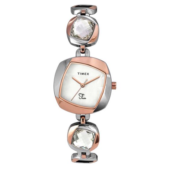 TIMEX FRIA ANALOG OFF WHITE DIAL WOMEN'S WATCH-TWEL15002 - KRISHNA WATCH COMPANY
