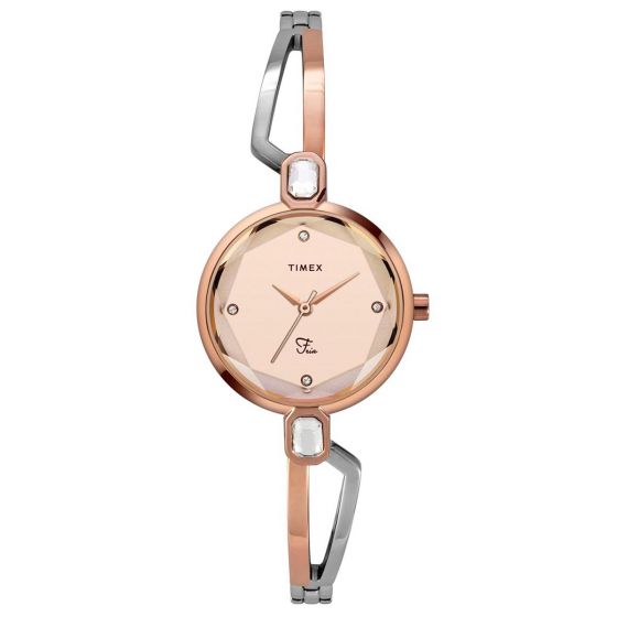 TIMEX FRIA ANALOG GOLD DIAL WOMEN'S WATCH-TWEL15101 - KRISHNA WATCH COMPANY