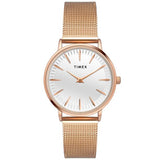 Timex Fashion Women's White Dial Round Case Watch - TWEL15606 - KRISHNA WATCH COMPANY