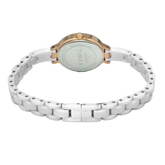 TIMEX ANALOG WHITE DIAL WOMEN WATCH-TWEL15700 - KRISHNA WATCH COMPANY