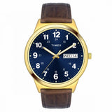 TIMEX CLASSICS COLLECTION PREMIUM QUALITY MEN'S ANALOG BLUE DIAL COLOURED QUARTZ WATCH, ROUND DIAL WITH 41MM CASE WIDTH - TWTG10001 - KRISHNA WATCH COMPANY
