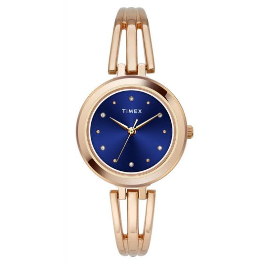 TIMEX ANALOG BLUE DIAL WOMEN'S WATCH-  TWTL10302