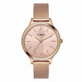 TIMEX CLASSICS COLLECTION PREMIUM QUALITY WOMEN'S ANALOG PINK DIAL COLOURED QUARTZ WATCH, ROUND DIAL WITH 34MM CASE WIDTH - TWTL12102