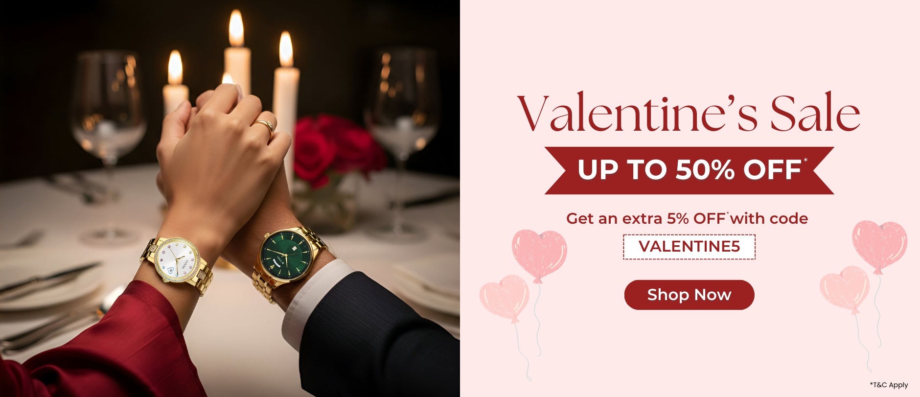 Valentine Day Sale - KRISHNA WATCH COMPANY