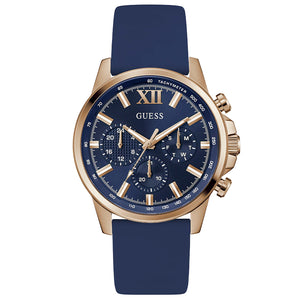 GUESS Mens Blue Rose Gold Tone Analog Watch GW0913G1 - KRISHNA WATCH COMPANY
