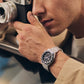 TIMEX Q Timex 3-Time Zone Chronograph 40mm Stainless Steel Bracelet Watch TW2V69800UJ