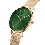 Daniel Wellington Petite Women Green Round Dial Analog Watch - DW00100480K