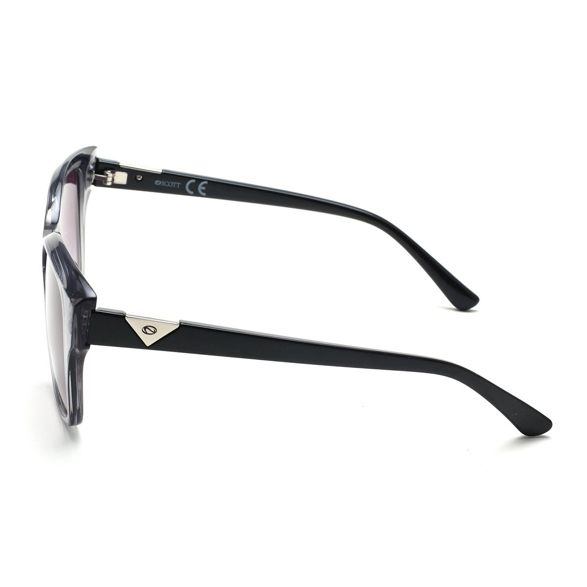 Scott Sunglasses Gradient Grey Lens Fashion Sunglass Crystal Grey Frame SC 2522 C3