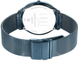 Titan Edge Watch with Blue Dial in Anthracite Case 1843QM01