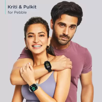 Pebble Prism 1.7"Display With Fitness & Outdoor Activity Black Smartwatch  (Black Strap, Regular)