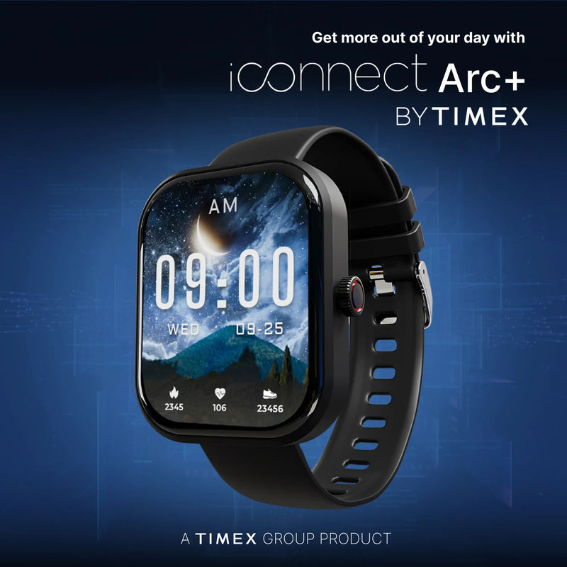 TIMEX iConnect Arc+ Smartwatch with 2.01 Inch IPS Display with BT Calling Smartwatch for Unisex - TWIXW1600T - KRISHNA WATCH COMPANY